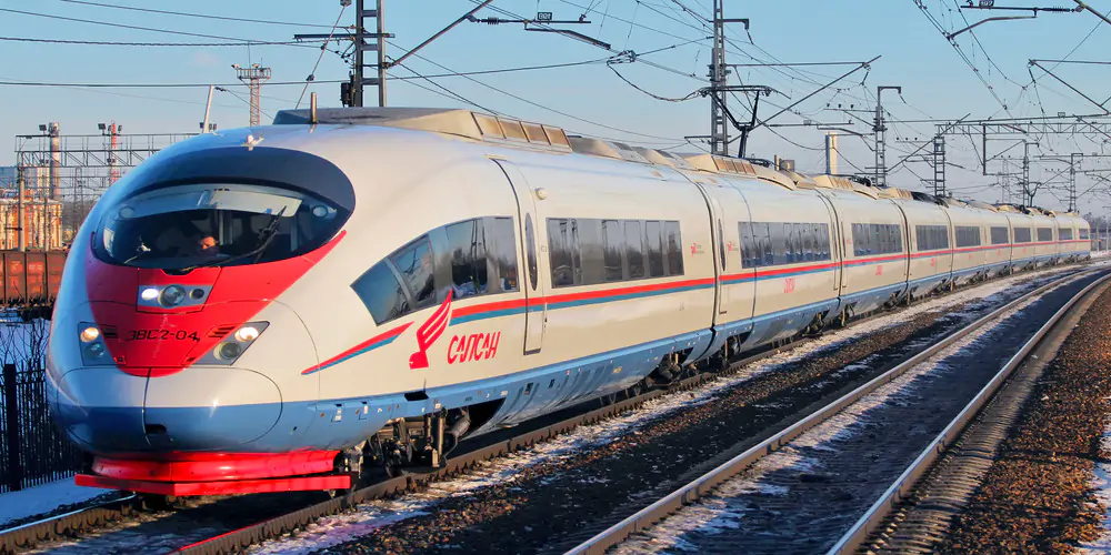 High-speed train Sapsan Moscow